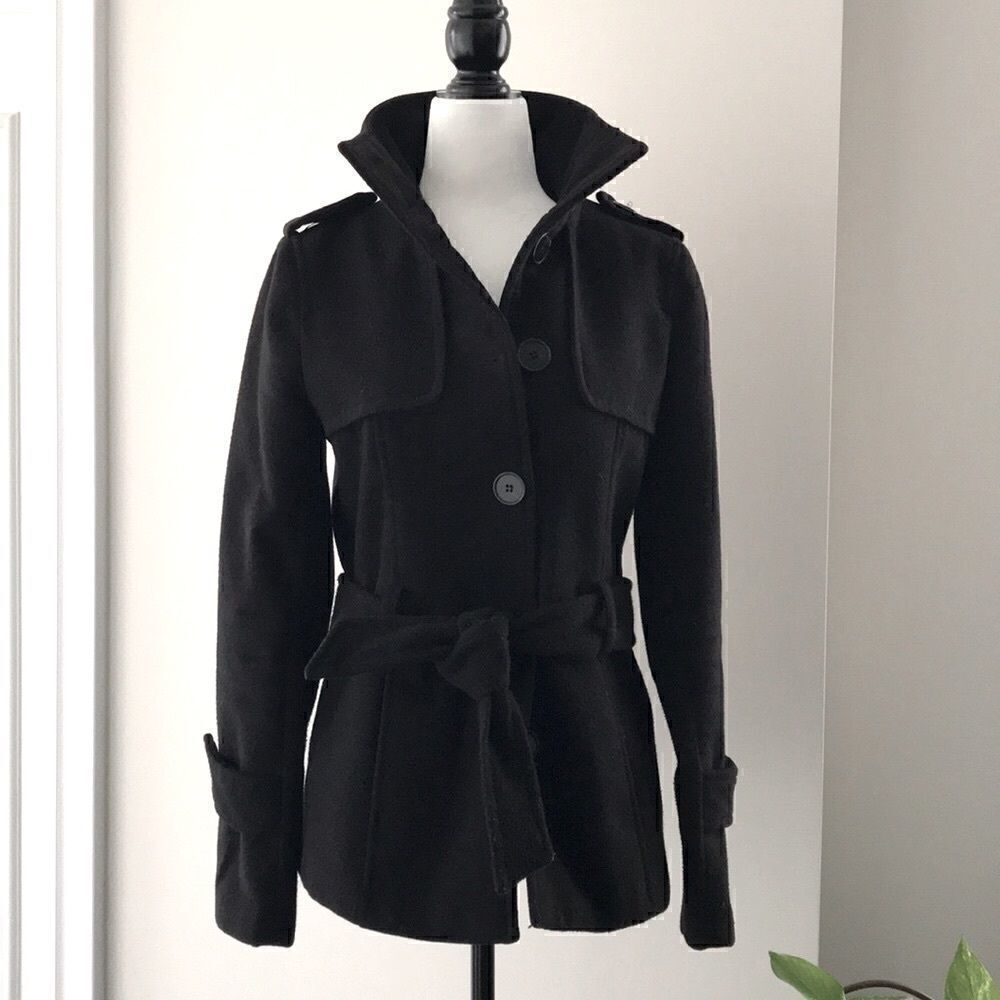 🖤ZARA Basic high collar Jacket black